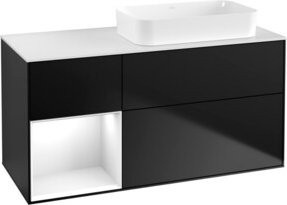 V&B Waschtischunterschrank Finion in Weiß lackiert, B/T: 120 x 60 cm - Bild 1