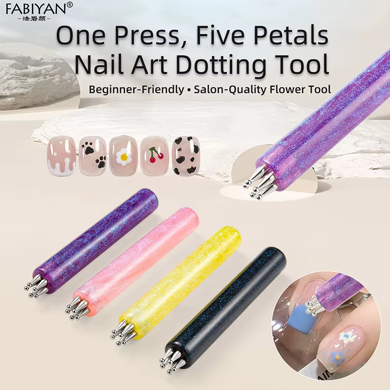 FABIYAN Nail-Art-Punktierwerkzeug, Purple, Unisex - Bild 4