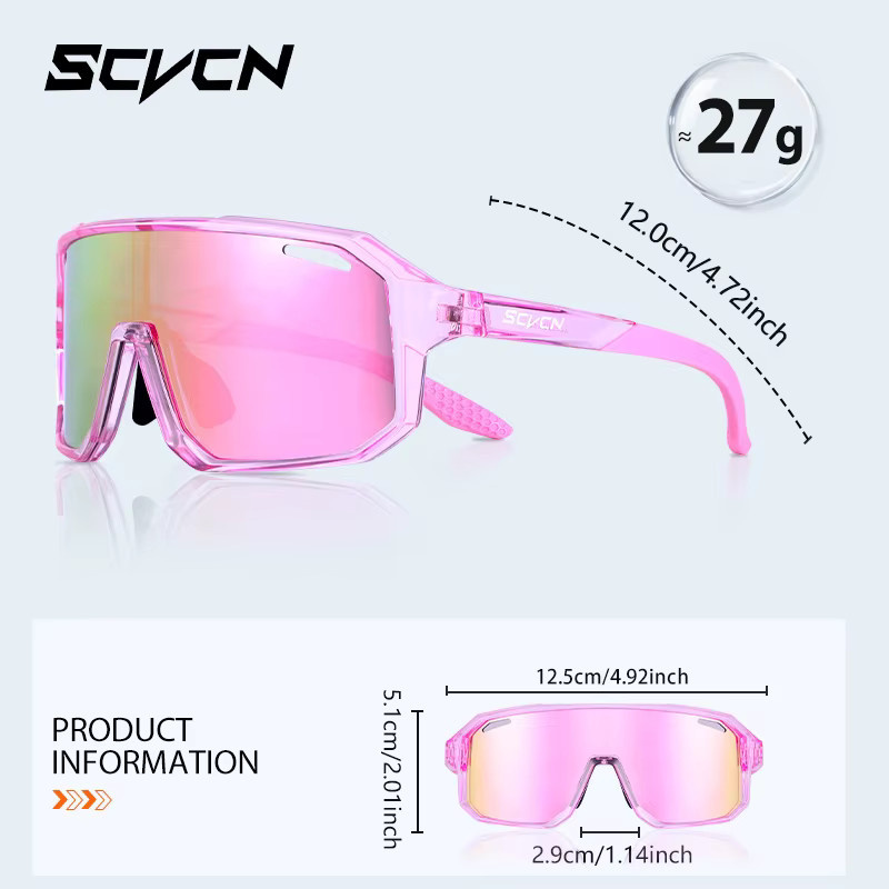 SCVCN Sportsonnenbrille, Vollrand, Kunststoff, Kinder - Bild 2