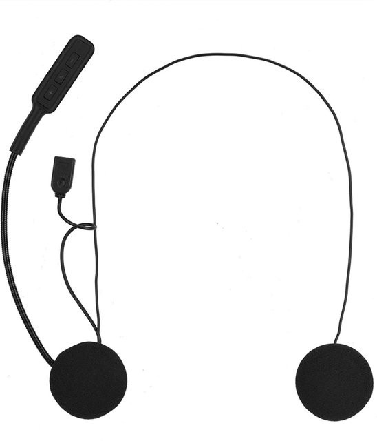 Igeteck Bluetooth-Headset für Helme in Schwarz - Bild 1