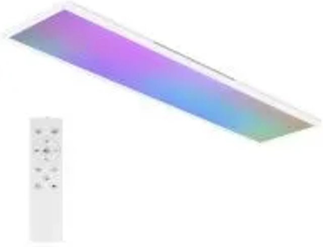 NETTLIFE LED Deckenleuchte aus Metall in Weiß, dimmbar mit Fernbedienung und Timer - Bild 1