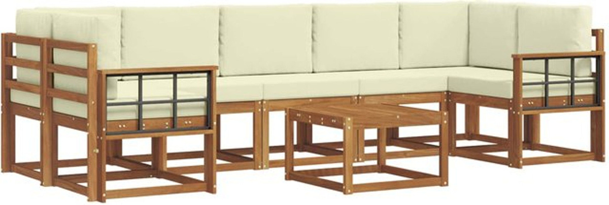 vidaXL Outdoor-Sofagarnitur aus Akazie mit 8-teiligem Set und - Bild 1