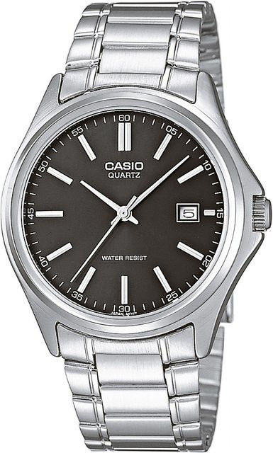 Casio Armbanduhr, Quarz, Edelstahl, Schwarz, 38 mm, Herren - Bild 1