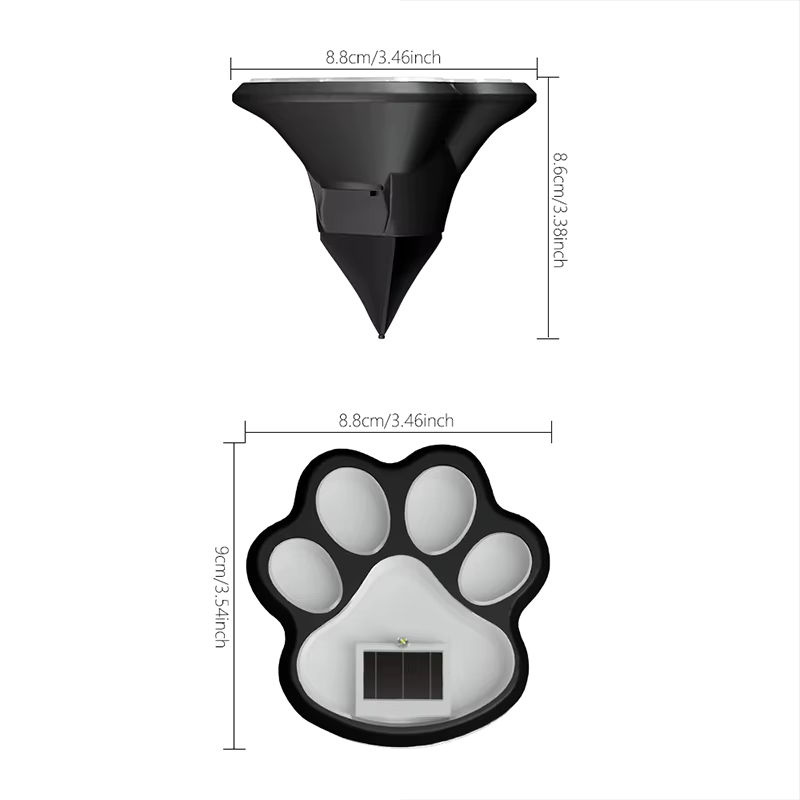 SHENZHITECH Solar LED Outdoor Gartenleuchten im Krallen-Design, 4er-Set, Schwarz, Warmweiß, mit Dämmerungssensor für Garten, Patio und Camping - Bild 2