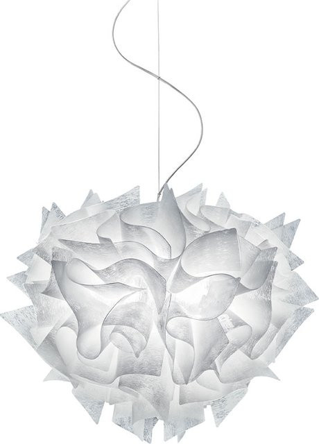Slamp Veli Suspension Small Pendelleuchte Couture in Transparent und Weiß, dimmbar, organisches Design mit E27 Fassung - Bild 1