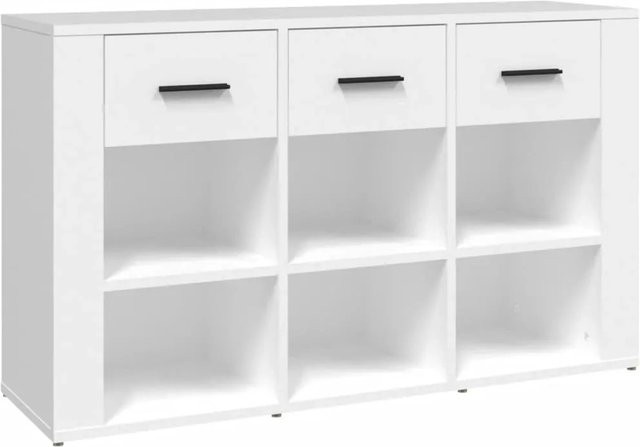 vidaXL Sideboard Weiß aus Holzwerkstoff, B/T/H: 100 x 30 x 59,5 cm - Bild 1
