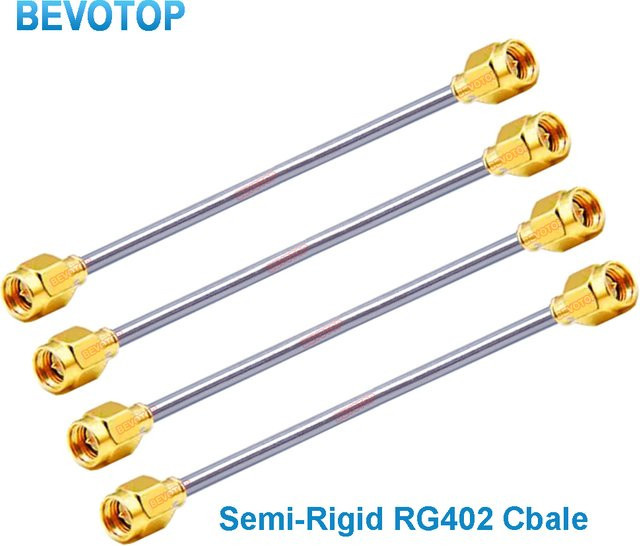 BEVOTOP RG-402 Koaxialkabel mit SMA Stecker auf SMA Stecker, 141 Pigtail Low Loss RF Jumper Testkabel, halbstarre Hochfrequenzleitung - Bild 1