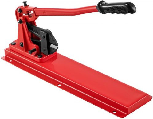 VEVOR Bench Type Hand Swager Crimpwerkzeugbank aus Stahl in Rot mit 61 cm Länge und 9,525 mm Schneidkapazität - Bild 1