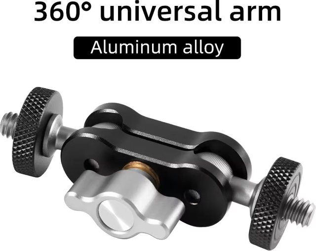 Universelle Mini Magic Arm Verstellhalterung aus Aluminiumlegierung in Schwarz für Fotografie und Handy-Zubehör - Bild 1