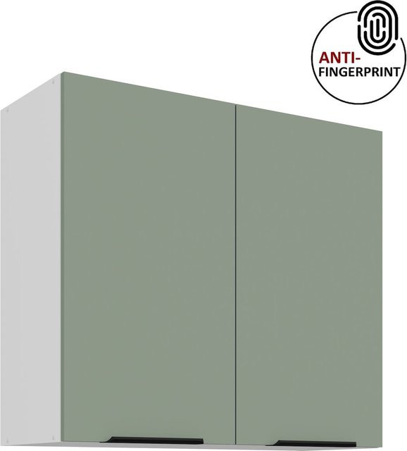 Küchen Hängeschrank ARIA Aquamarin matt mit Anti Fingerprint Effekt, Breite: 80 cm - Bild 1