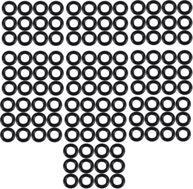 ATTWO O-Ringe aus Kunststoff, Gummidichtungen und Öldichtungen, Farbe: Schwarz, 120 Stück, Durchmesser: 9 mm, Dicke: 2,0 mm - Bild 1