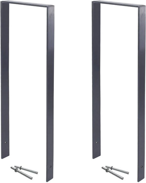 TRUTZHOLM 2x Fahrradanlehnbügel Typ U aus Flachstahl 13 mm in Anthrazit, B/H: 119 x 93 cm - Bild 1