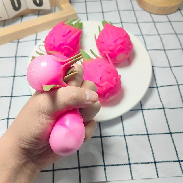 Datgo Drachenfrucht-Quetschball, Stressabbau-Spielzeug, pink - Bild 1