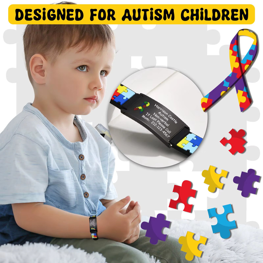 Vnox Armband, Silikon, Kinder - Bild 2