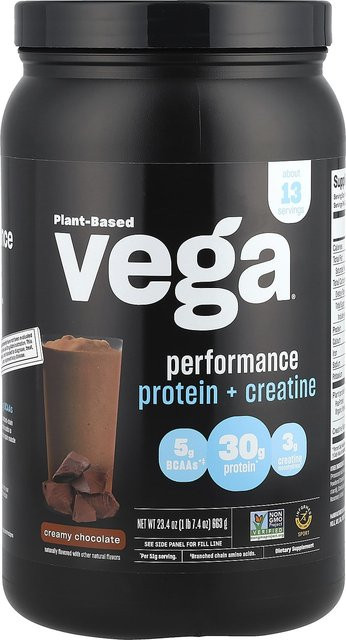 Vega Protein + Kreatin cremige Schokolade pflanzenbasiert 663 g - Bild 1