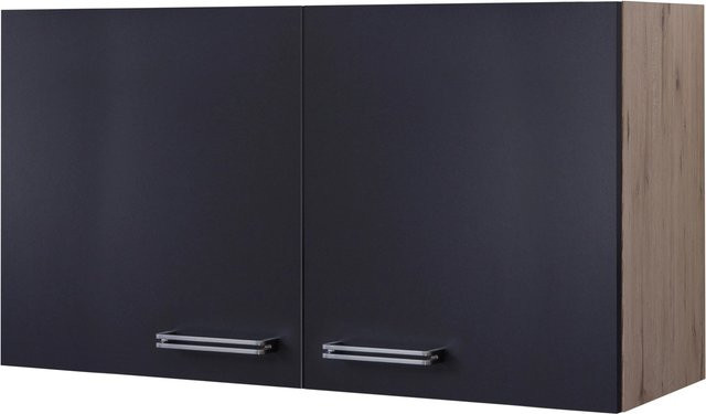 Flex-Well Küchen-Hängeschrank Lara in Anthrazit und Eiche hell, Breite: 100 cm - Bild 1