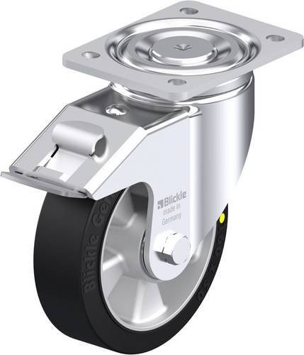 Blickle Stahlblech-Lenkrolle LH-ALEV 160K-FI-EL aus verzinktem Stahl mit Rad-Durchmesser 160 mm und einer Tragfähigkeit von 400 kg - Bild 1