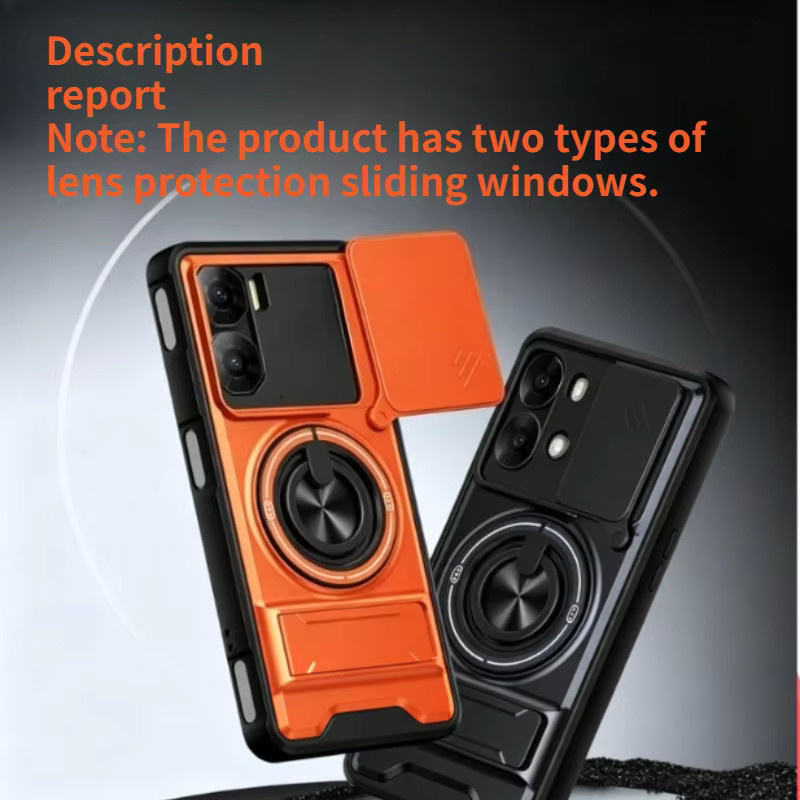 Robuste Armor PC+TPU Schutzhülle für Xiaomi Poco X8 Pro Max X7 F8 Ultra F7 M8 M7 Pro mit Kamera-Schiebefenster in Schwarz - Bild 3