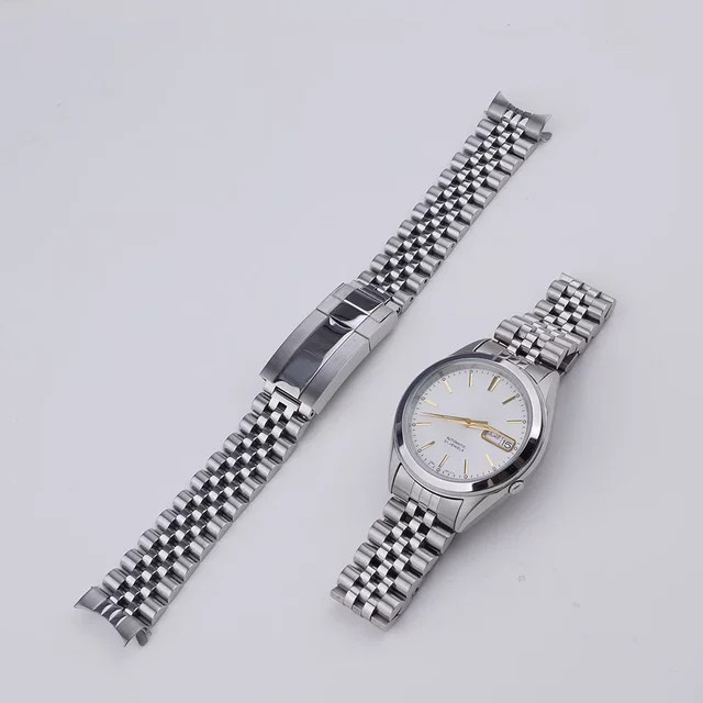 Rolamy Uhrenarmband Edelstahl, Bicolor, Silber Gold, 18 mm, Unisex - Bild 1