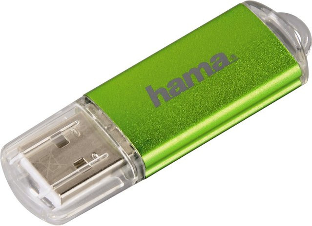 Hama USB-Stick Laeta USB 2.0 mit 64 GB in Grün und Transparent - Bild 1