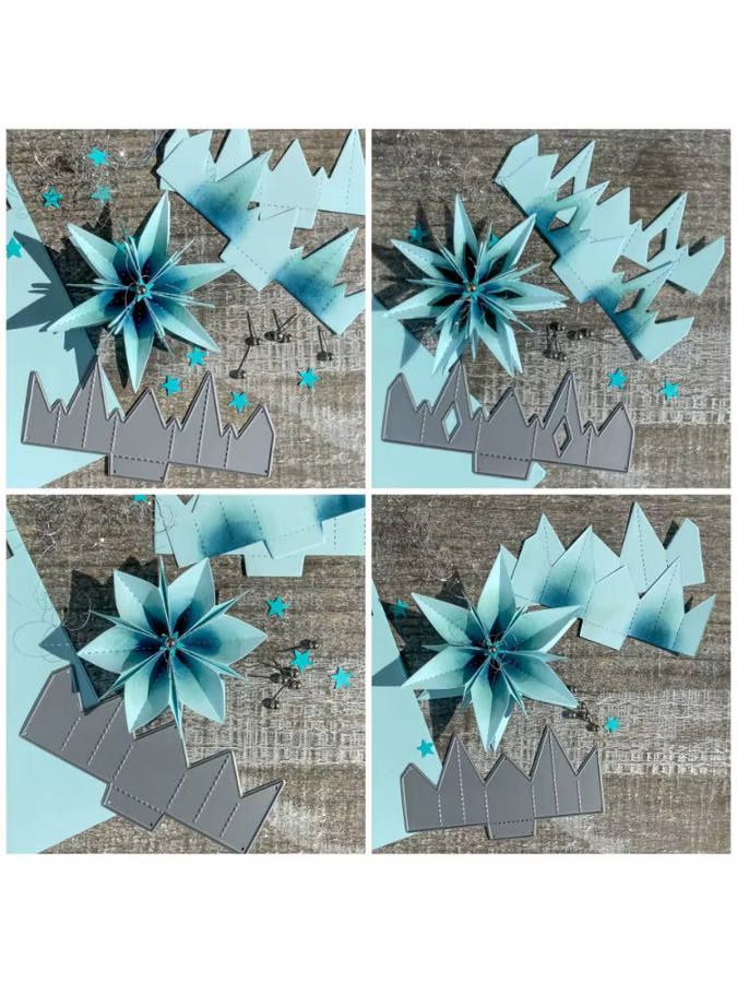 Metall Schneideform Stern für Papierhandwerk und Sammelalben zur Dekoration - Bild 3
