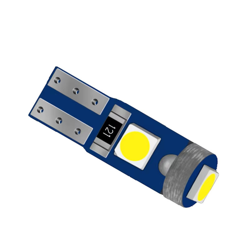 10er Set T5 LED Lampen W3W 1,2W Canbus für Instrumententafel, Dashboard und Klimaanlagen-Tasten in Silber - Bild 3
