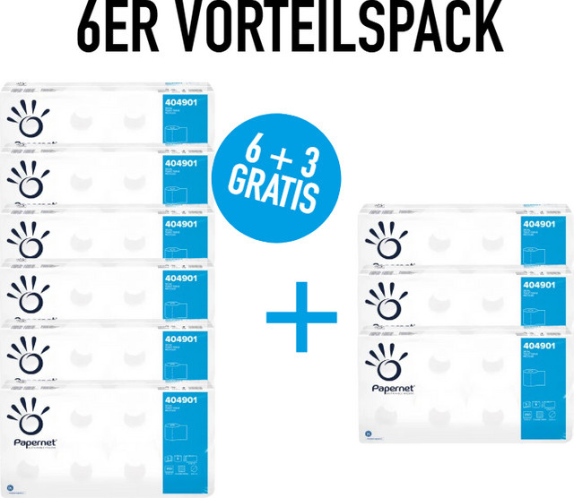 Papernet Toilettenpapier Special Weiß 9 Rollen - Bild 1