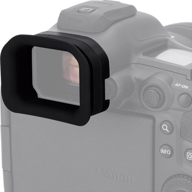 Canon EOS R5 Mark II Augenmuschel-Okular aus weichem Silikon in Schwarz - Bild 1