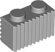 Youe Shone Ziegel 1x2 mit Gitter, DIY-Erleuchtungsblocksteine, 50-teiliges Set - Bild 1
