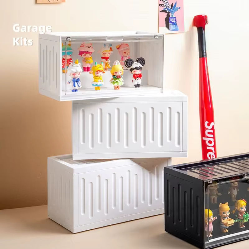 Transparente Blindbox Sammlervitrine aus Kunststoff in Grün für Actionfiguren und Modelle - Bild 2