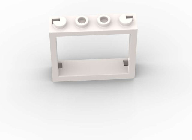 Yiran toy 60594 Fenster 1x4x3 Bausteine, 10-teiliges Set, weiß, ab 6 Jahren - Bild 1