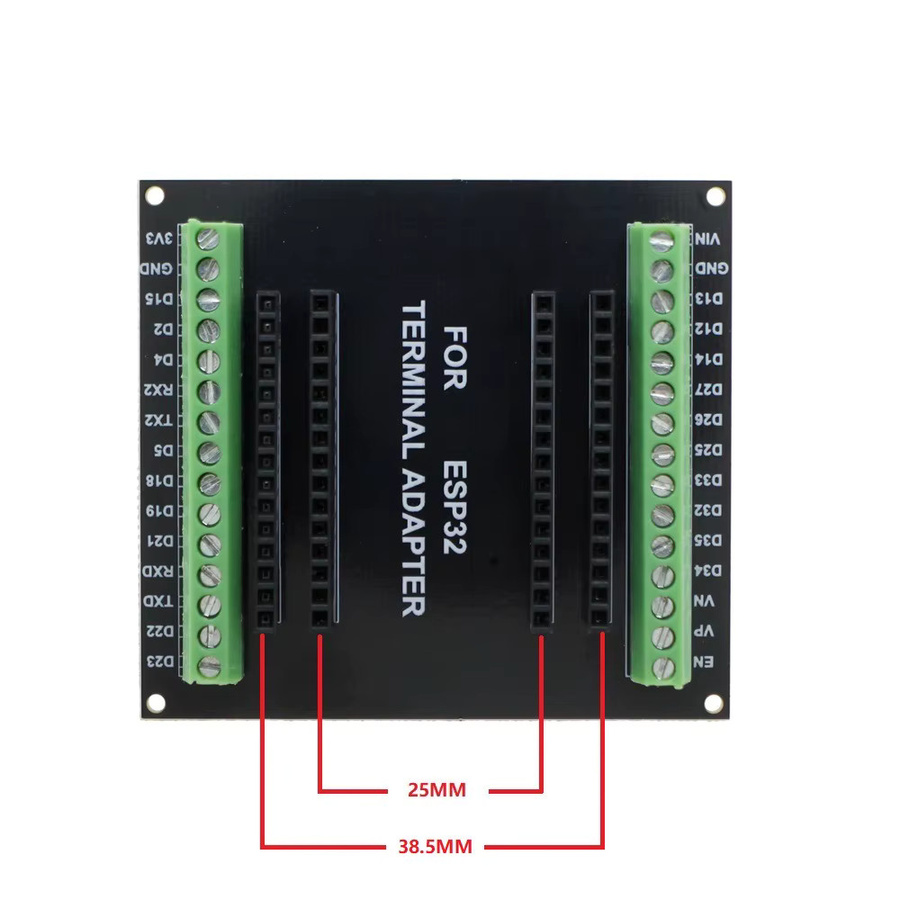 ATUOTIN ESP32 Expansion Board für NodeMCU-32S mit WiFi und Bluetooth, 30-Pin GPIO Erweiterungsmodul, Schwarz - Bild 5