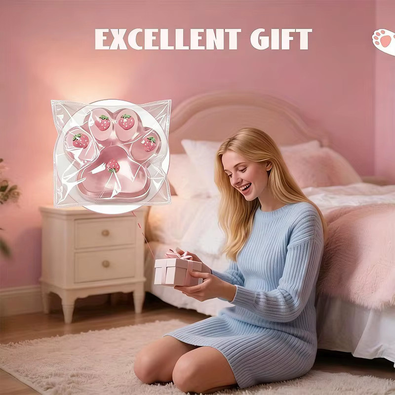 HefengCL Erdbeer-Katzenpfote, Quetschspielzeug, Fidget-Spielzeug - Bild 3
