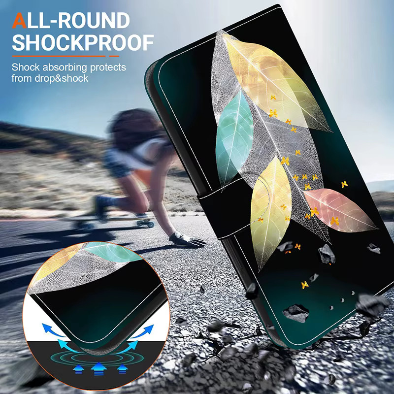 Magnetische Stand Flip Wallet Case für Honor X5 X6a X6B X7A X7B X7C X8a X8b X7 X8 5G mit bemaltem Muster - Bild 5