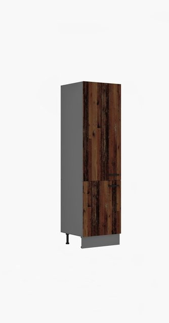 Hochschrank OLD STYLE in Old Wood Optik, Farbe Braun, Breite: 60 cm - Bild 1
