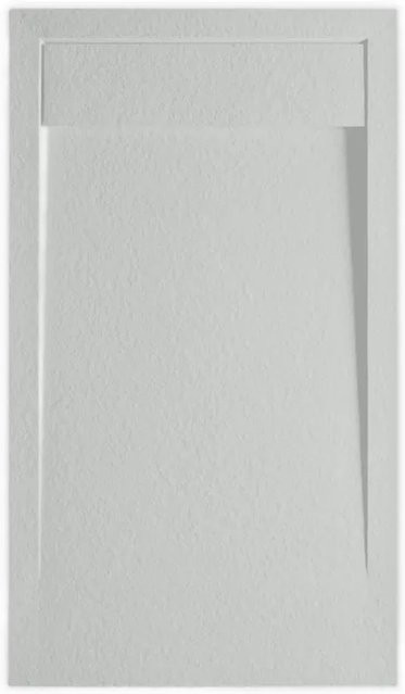 Frascio New Technology Duschwanne Vulcano Line aus Mineralguss, Perlgrau, B: 140 cm, T: 90 cm - Bild 1