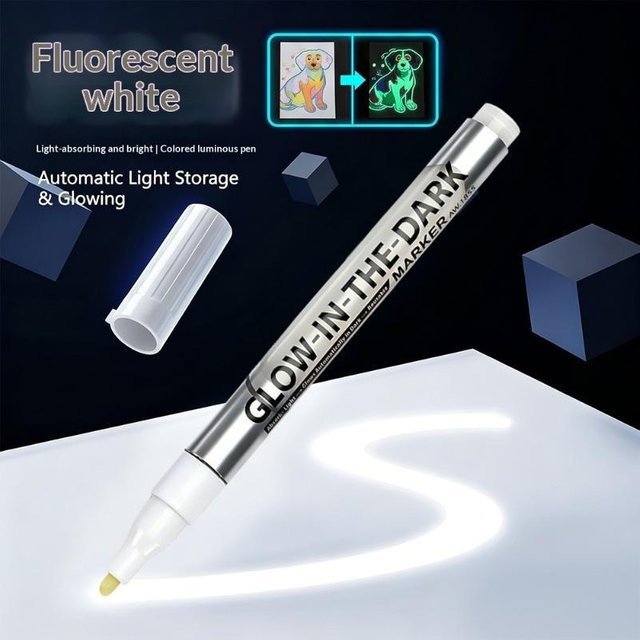 Candi Fluoreszierende Leuchtende Marker Set in 8 Farben, Wasserdichte DIY Bastelstifte für kreative Kunstwerke und Partydekorationen - Bild 1
