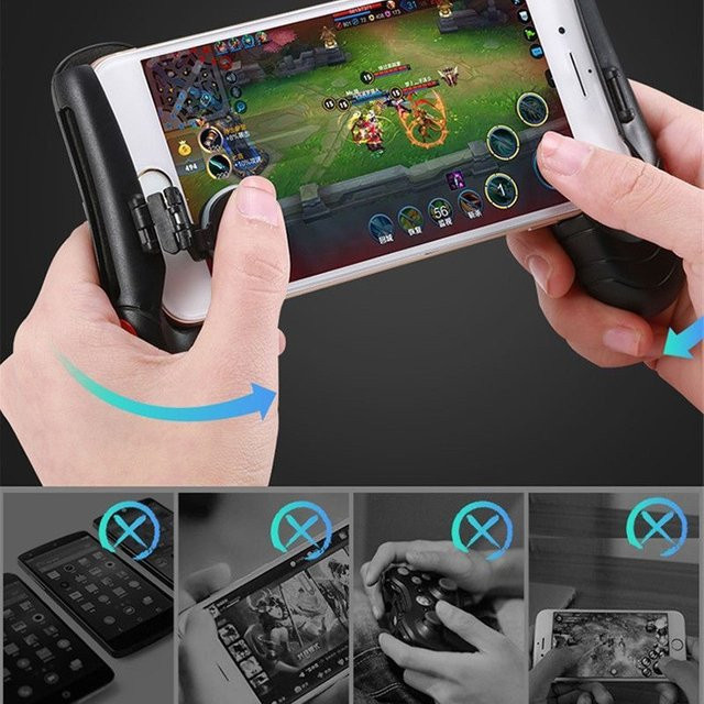 JETTING 3 in 1 Teleskop Handy Gamepad Halter für Mobile Controller in Schwarz - Bild 1