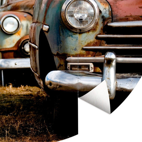 K&L Wall Art Vliestapete Runde Vliestapete Vintage Oldtimer VW Käfer mehrfarbig matt B/H: 277 x 188 cm - Bild 2