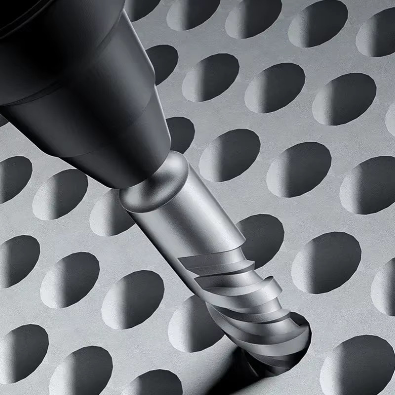 JUSTINLAU Elektrischer Hammerbohrer SDS Plus mit Kreuztyp aus Wolframstahllegierung für Mauerwerk, Beton und Stein, Farbe: Silber, Durchmesser: 11 mm - Bild 5