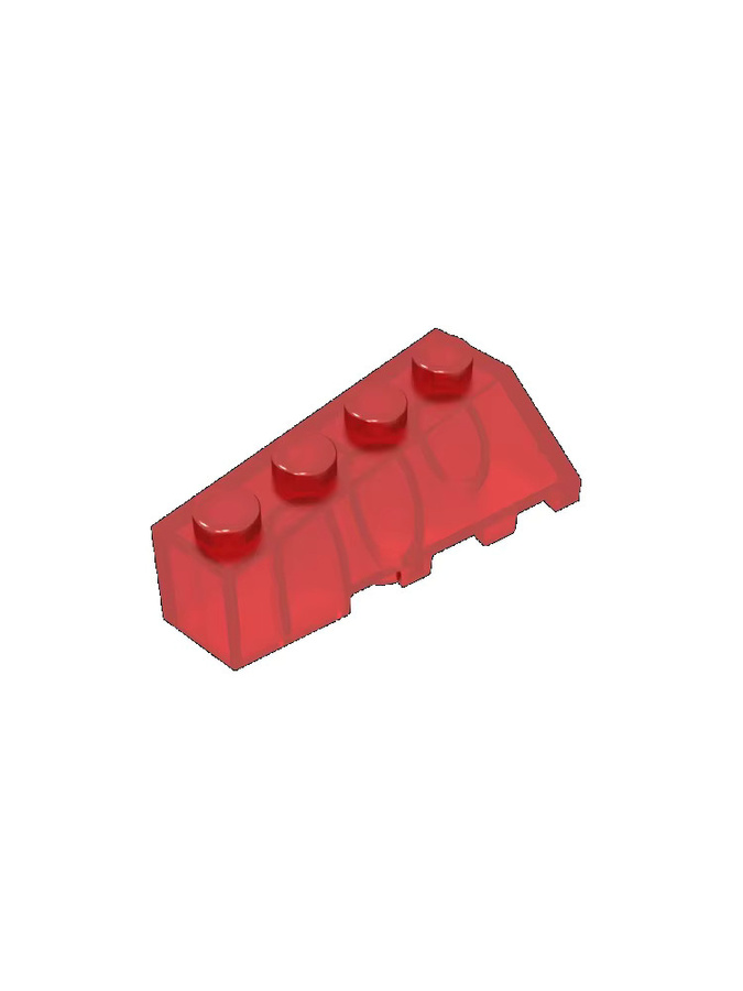 Gobricks Wedge 4x2 Sloped Right, Bausteine, Rot - Bild 2