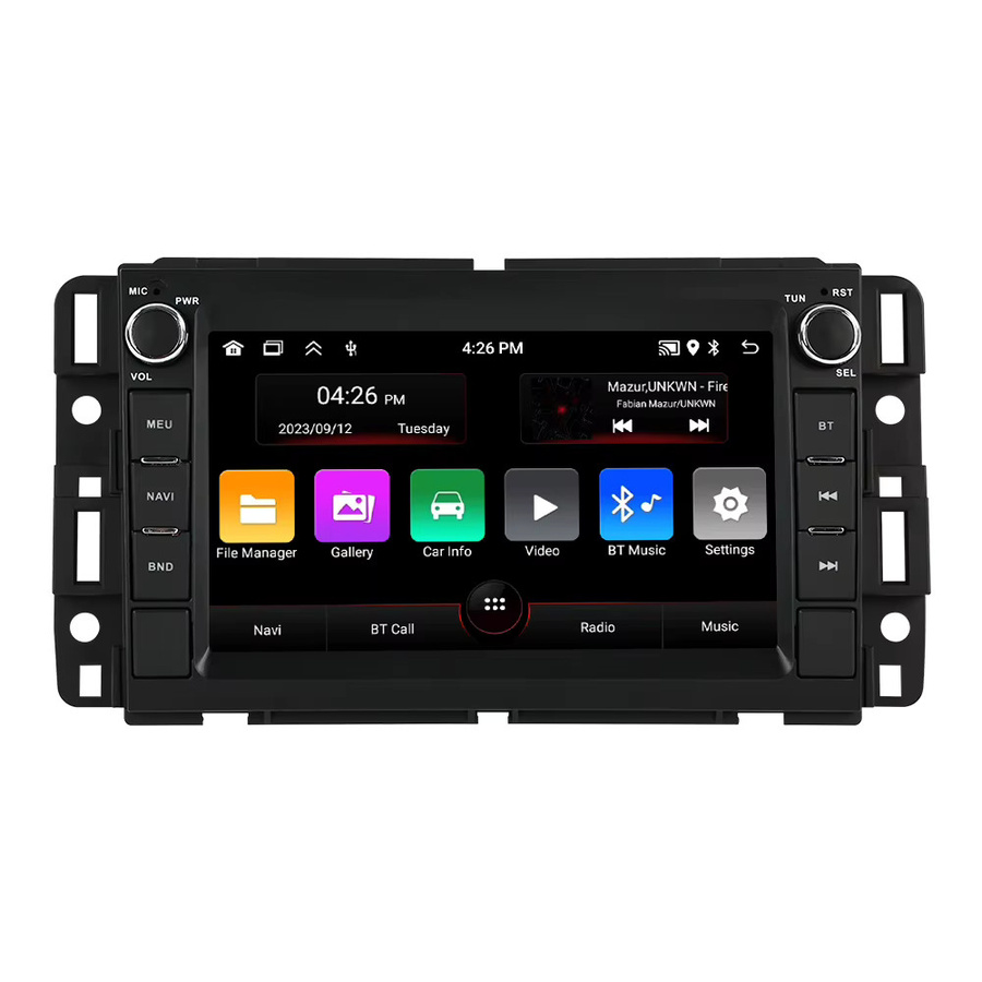 STRONGNAVI Android 15 Autoradio mit 7 Zoll Display für GMC Yukon Sierra Chevrolet Silverado Impala Buick Enclave in Schwarz mit GPS und Carplay - Bild 5