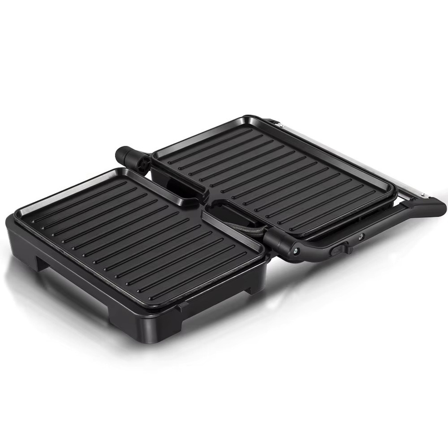 Bytelike Multifunktionaler Sandwichmaker und Kontaktgrill in Schwarz mit Doppelheizung und Antihaftbeschichtung - Bild 4