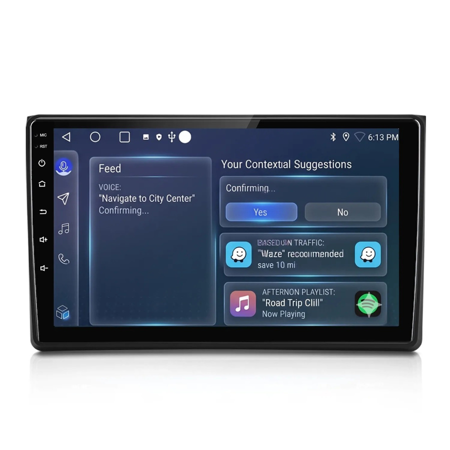 Junsun 9 Zoll Autoradio für Audi A4 B6 2000 bis 2009 mit Bluetooth und GPS in Schwarz - Bild 2