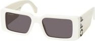 Off-White MILANO OERI097 Sonnenbrille, Rechteckig, Vollrand, Unisex, White Grey - Bild 1