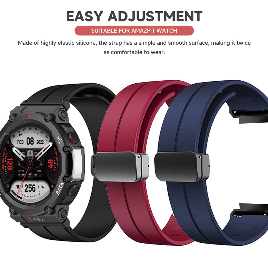 Geekthink Uhrenarmband Silikon, Weiß, Unisex - Bild 1