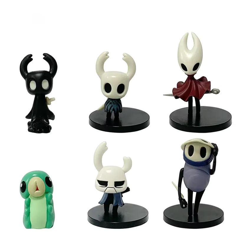 Bandai 6er-Set Hollow Knight Figuren aus Kunststoff, mehrfarbig, dekorative Modellfiguren - Bild 6