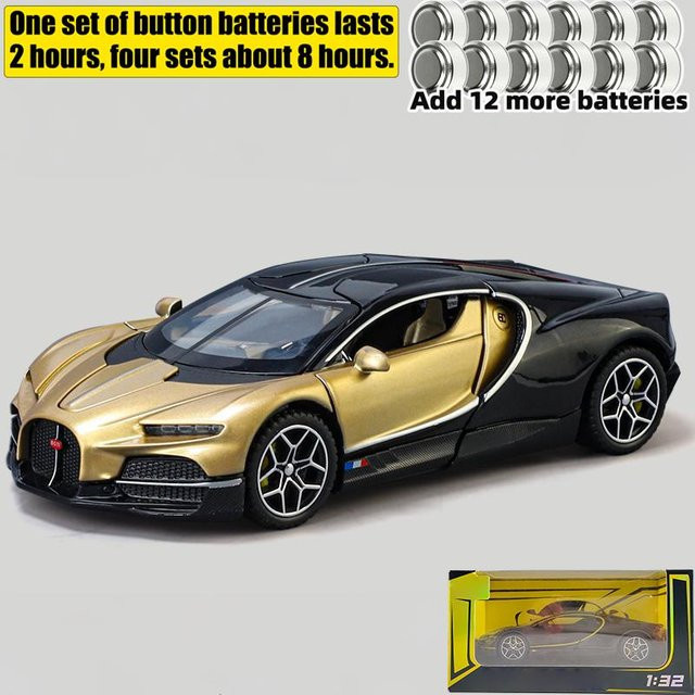 Linyi Toy Car Tourbillon V16 Supercar Modellauto, 1:32, Metall, mit Licht und Ton, ab 18 Jahre - Bild 1