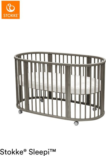 Stokke Sleepi Umbausatz zum Kinderbett aus Buchenholz in Grau - Bild 1