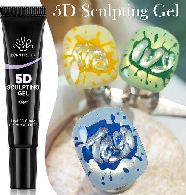 BORN PRETTY 5D Sculpting Gel, Clear, Glänzend - Bild 1
